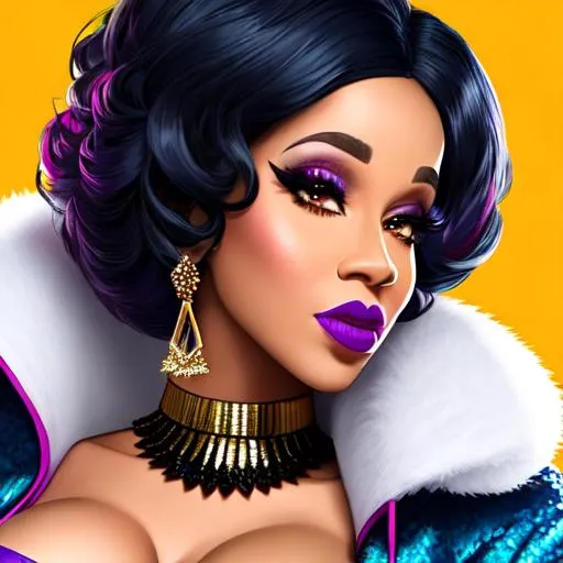 Cardi. B As A Villain, Hyper Realistic