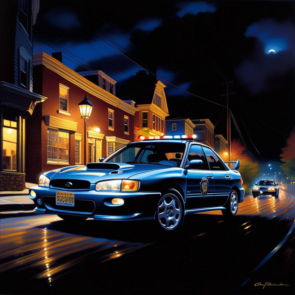 Subaru Impreza 1998, car chase, cops, Pittsburgh at...