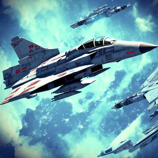 Prompt: sci fi fighter jet HUD anime style














