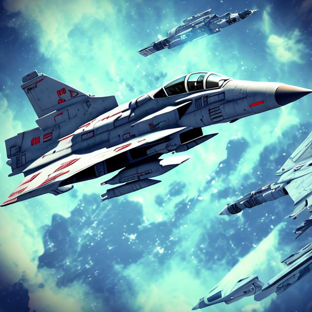 Download Purple Anime Jet Fighter Wallpaper | Wallpapers.com