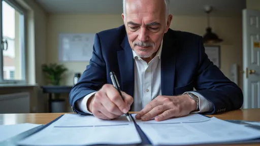 Torsten Schrimper prüft Kostenberechnungen und markiert Positionen auf Ausdrucken – konzentrierte Detailarbeit