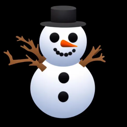 Prompt: Snowman emoji