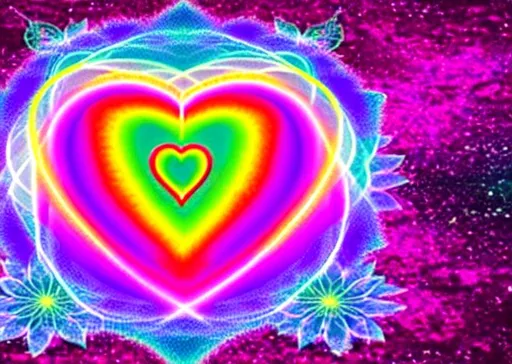 Prompt: love in the heart chakra meditation