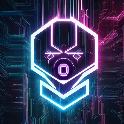 Prompt: logo, cyberpunk design

