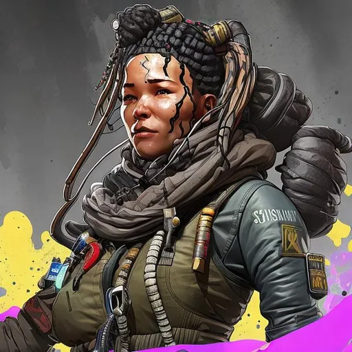 Prompt: realistic lifeline from apex legends 