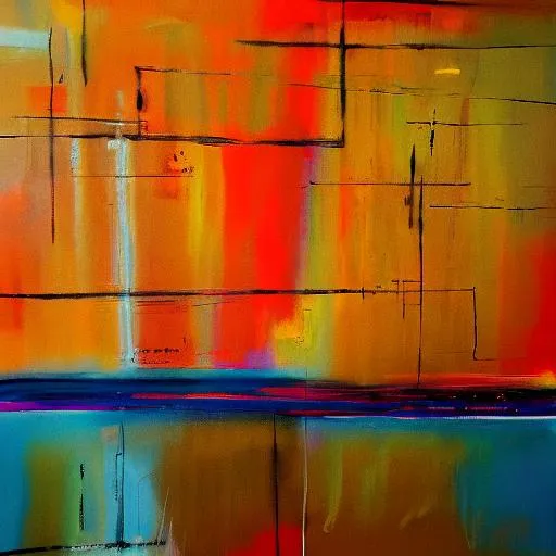 Modern abstract painting | OpenArt