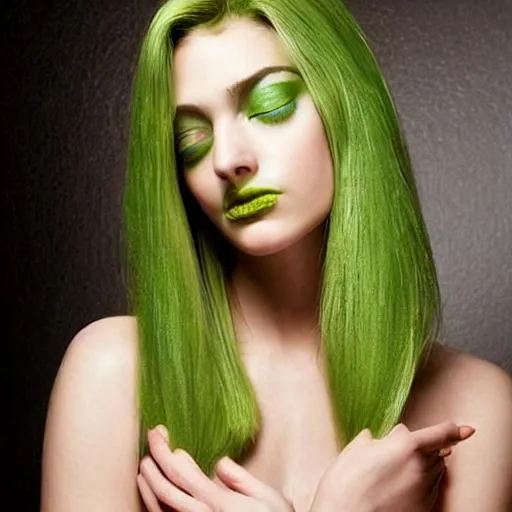 Prompt: Symmetry, beauty, poise, perfection., apprehension, eyes, smile, petite, blond, green, rose lips, high cheek bones, wisdom 