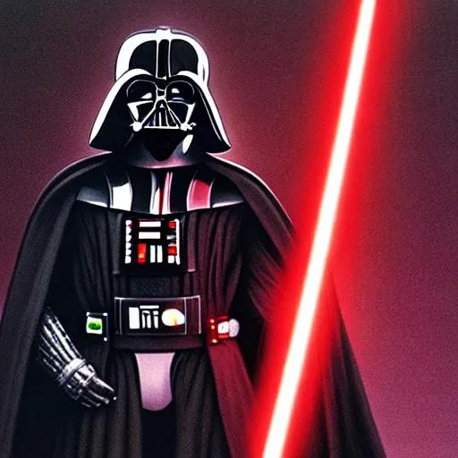 Darth Vader using a broken sword | OpenArt