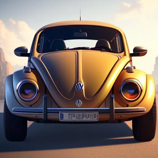 Prompt: VW beetle, captured in a detailed 8k resolution render with dynamic lighting and intricate details. Created by renowned artists Greg Rutkowski, Artgerm, and WLOP, the artwork features triadic colors and was made using Unreal Engine 5. It is currently trending on Artstation as a hyperdetailed and intricately detailed splash art.