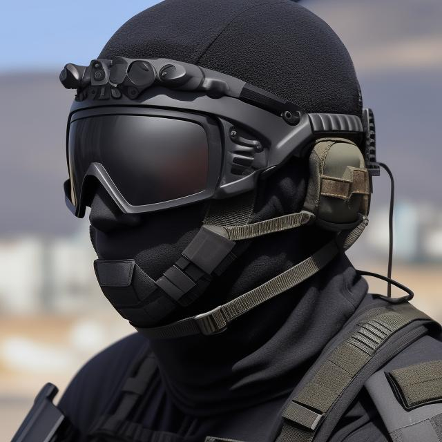 cap tactical headset mercenary balaclava full body b... | OpenArt