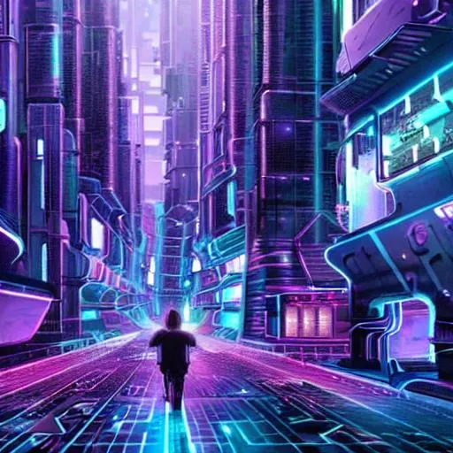 Prompt: Cyber punk city in 2050