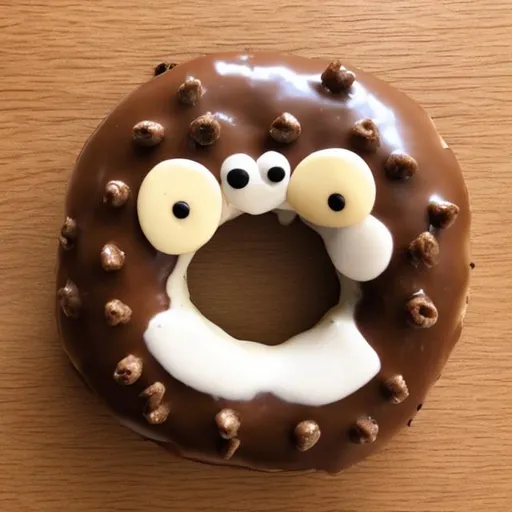 Prompt: donut on poop
