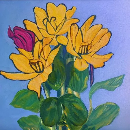 painting of a flower | OpenArt