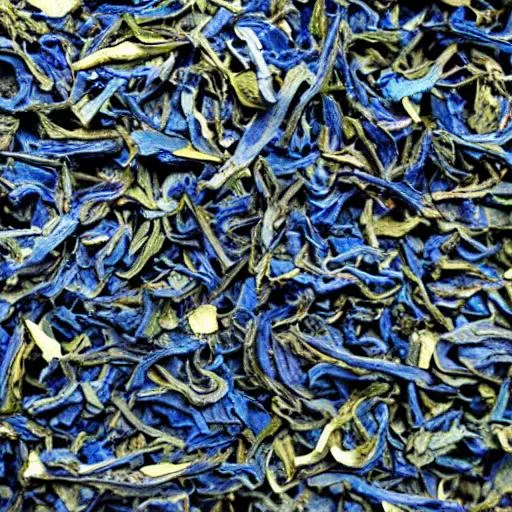 Prompt: blue tea