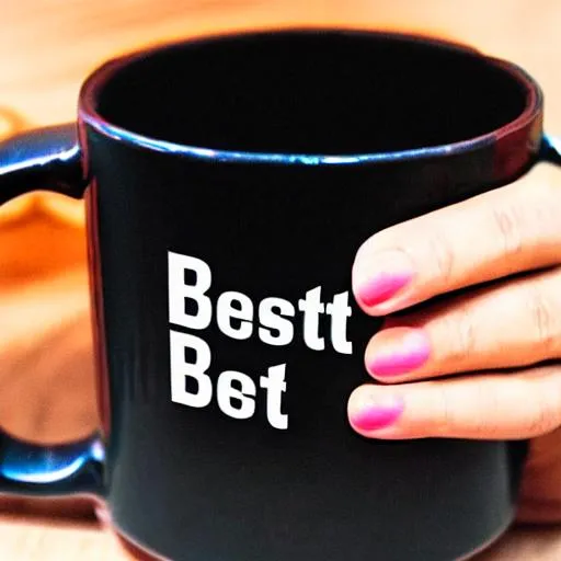 Prompt: hand holding a mug that says "best boss" ultra realistic HD no blur best quality masterpiece
