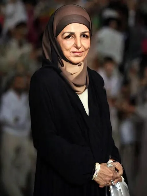 Prompt: queen Farah's return to Iran was received enthusiastically by the people