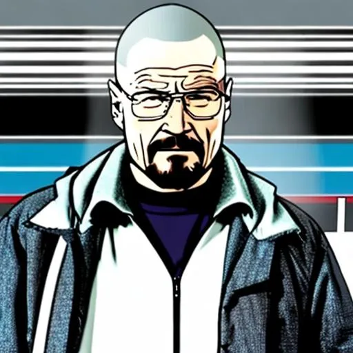 Prompt: walter white with super powers