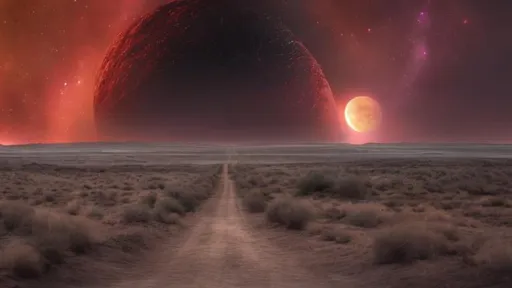 Prompt: Walking down the road of a dying planet