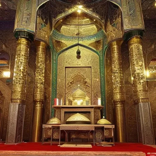 Prompt: The shrine of Imam Hossein is 500 years from now

