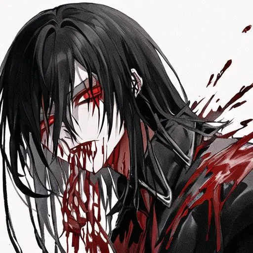 bloody anime vampire boy