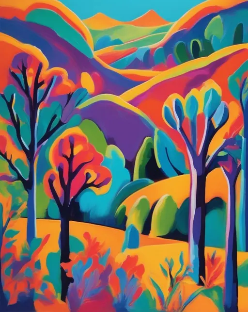 A fauvism-inspired artwork celebrating the joy of na...