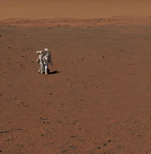 Prompt: the last human on mars, the end of civilization