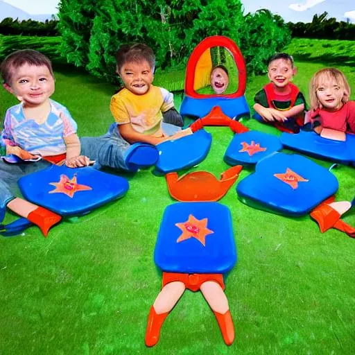 Prompt: space tourism kindergarten children