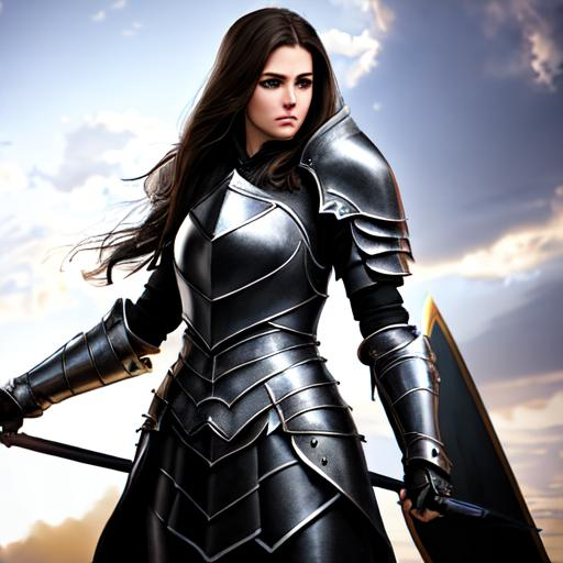 badass female knight OpenArt