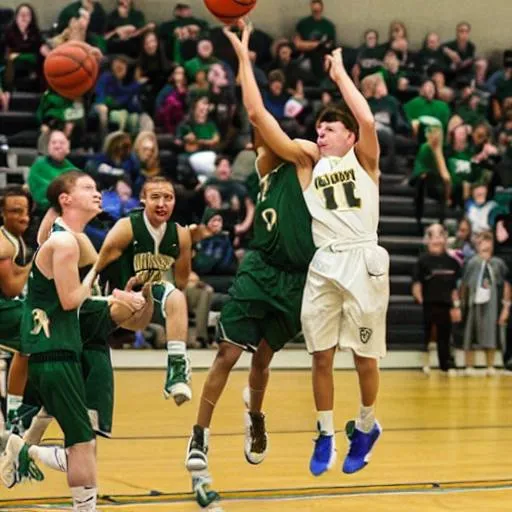 Prompt: river bluff basketball
