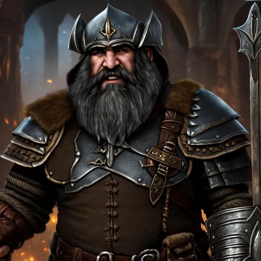 Prompt: D&d Dwarf paladin, heavy armor, long beard, city underground, highly detailed, professional, render, Sharp focus, HD, UHD, HDR, hyperrealistic 