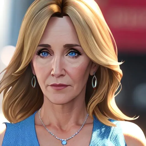 Prompt: Felicity Huffman in GTA 5, beautiful, sunny day, highly detailed, highres, realistic, los santos