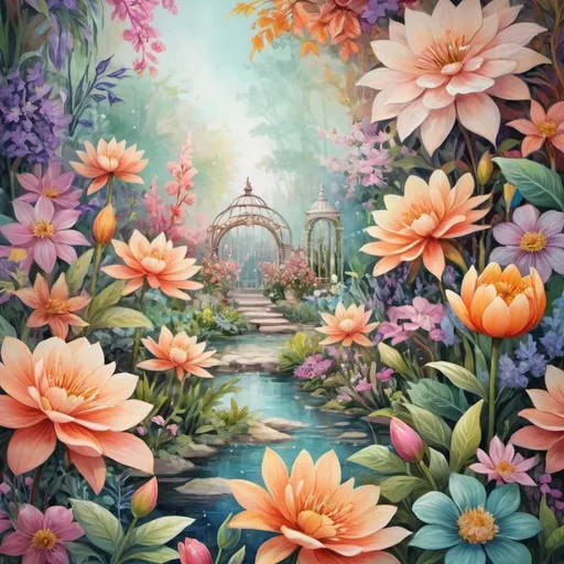 Prompt: (flora-inspired masterpiece), (vibrant colors), intricate floral patterns, lush blossoms, soft petals, enchanting botanicals, delicate details, tranquil ambiance, refreshing freshness, (highly detailed), dreamlike composition, nature's elegance, harmonious design, uplifting atmosphere, serene background, botanical wonderland.