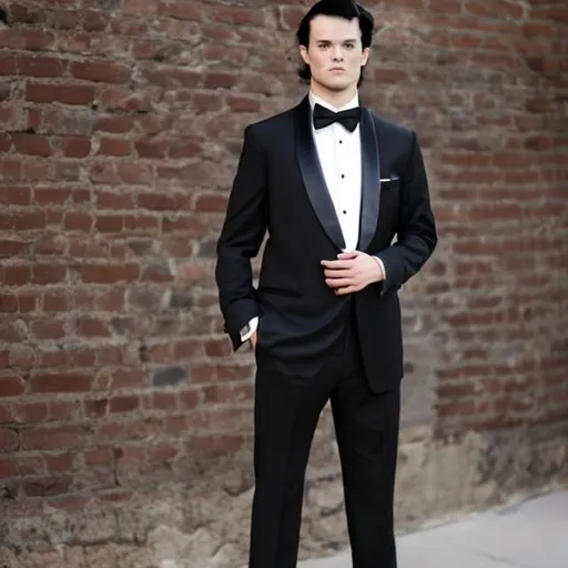 Prompt: Show me what you think I would look like wearing a tuxedo