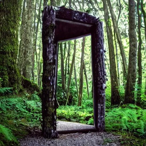 Prompt: Portal in the forest