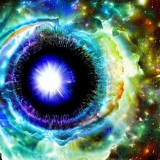 Prompt: Eye of creation