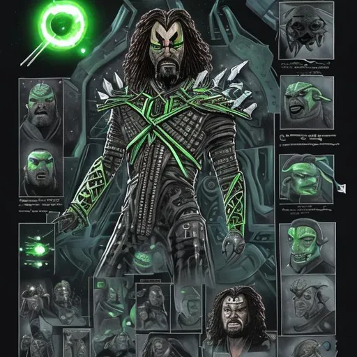 Prompt: Klingon as a borg.