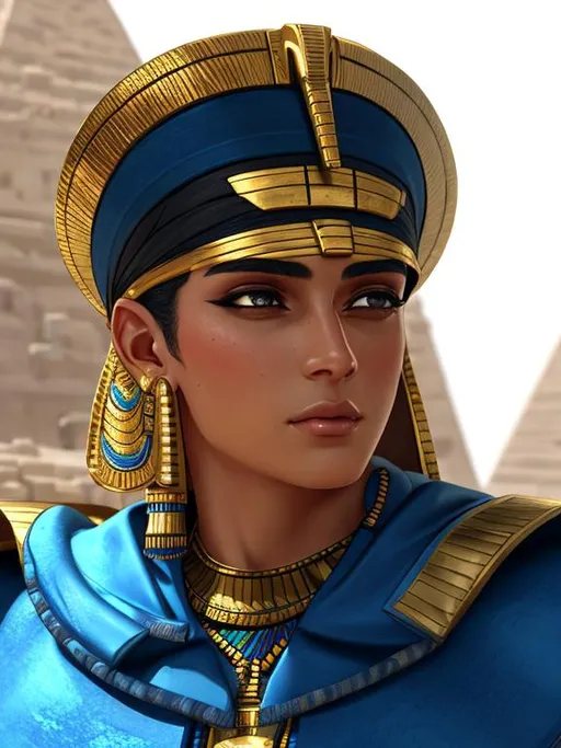 Prompt: as Egyptian god, extremely, detailed environment, detailed background, intricate, detailed skin, natural colors , professionally color graded, photorealism, 8k, moody lighting.