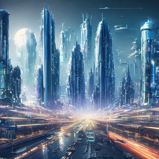 Prompt: Imagine a future city