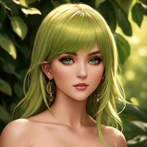 Prompt: Oil painting, Chiaroscuro, landscape, UHD, 8K, highly detailed, panned out view of the character, visible full body, a hyperdetailed mage girl, hyperdetailed short brown blonde green hair with bangs, masterpiece, hyperdetailed full body, hyperdetailed feminine attractive face and nose, complete body view, ((hyperdetailed eyes)), perfect body, perfect anatomy, beautifully detailed face, alluring smile, ((fantasy_gown1.3)), small chest
