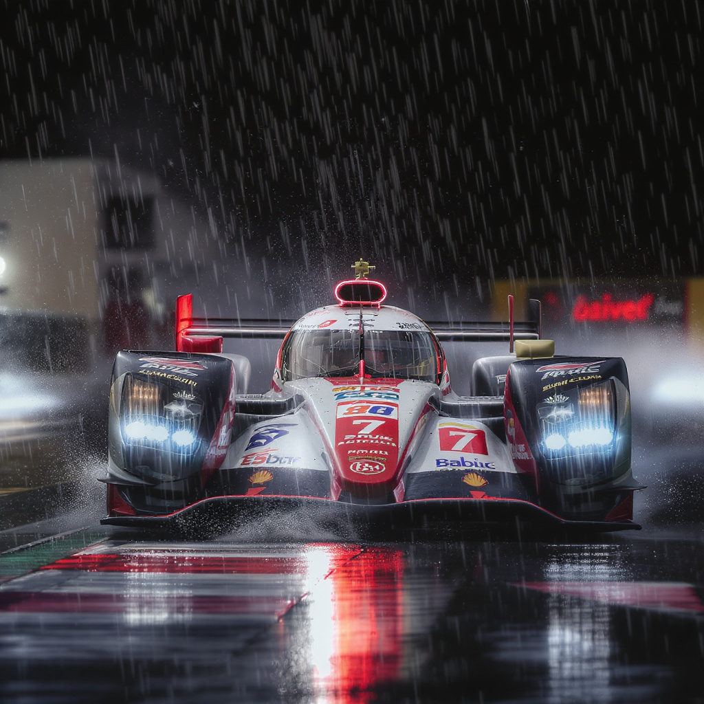 We1 Racing create a wec racing car picture. it have on track an...