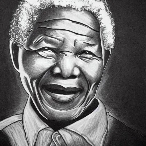 Drawing | Nelson mandela art, Mandela drawing, Mandela art