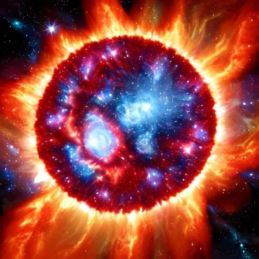 Star Supernova, High Detailed, Fire, Explosions 