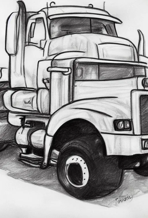 2,700+ 18 Wheeler Truck Drawing Stock Illustrations, Royalty-Free Vector  Graphics & Clip Art - iStock