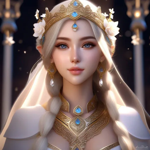 Prompt: {{{{highest quality absurdres best stylized award-winning digital painting lifelike character concept masterpiece}}}} of hyperrealistic intricately hyperdetailed wonderful stunning beautiful gorgeous cute lifelike posing feminine 22 year {{{{rpg elf healer priest}}}} with {{hyperrealistic hair}} and {{hyperrealistic perfect beautiful lifelike eyes}} wearing {{hyperrealistic perfect rpg elf healer priest robe}} with deep visible exposed cleavage and abs in a hyperrealistic intricately hyperdetailed fitting background with atmosphere, best elegant octane behance cinema4D rendered stylized epic film poster splashscreen videogame trailer character portrait photo closeup {{hyperrealistic stunning cinematic semi-anime waifu style with lifelike skin details and reflections}} in {{hyperrealistic intricately hyperdetailed perfect 128k highest resolution definition fidelity UHD HDR superior photographic quality}},
hyperrealistic intricately hyperdetailed wonderful stunning beautiful gorgeous cute natural feminine semi-anime waifu face with romance glamour soft skin and red blush cheeks and perfect cute nose eyes lips with sadistic smile and {{seductive love gaze directly at camera}},
hyperrealistic perfect posing body anatomy in perfect epic cinematic stylized composition with perfect vibrant colors and perfect shadows, perfect professional sharp focus RAW photography with ultra realistic perfect volumetric dramatic soft 3d lighting, trending on instagram artstation with perfect epic cinematic post-production, 
{{sexy}}, {{huge breast}}