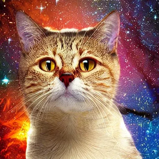Prompt: space cat

