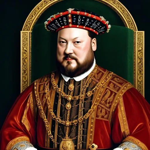 Prompt: photo style portrait Henry VIII king of Engkand full length with a large lion under his left arm, sword in right hand, fujifilm APS-C camera, (26.1 megapixels), 4k, (shutter 30 FPS), very intricate, ultra realistic, hyper detailed, dark and unfocused background.