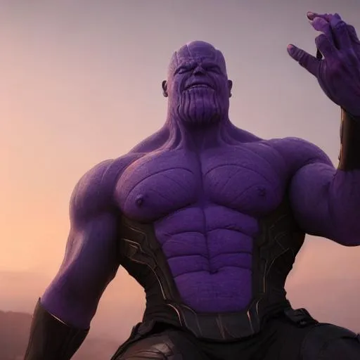 Prompt: fortnite thanos Ultra HD UHD  2K 4K 8K 12K 16K 32K 64K Photorealistic Photorealism Masterpiece Beautiful 