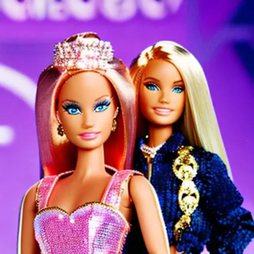 Prompt: Barbie Versace