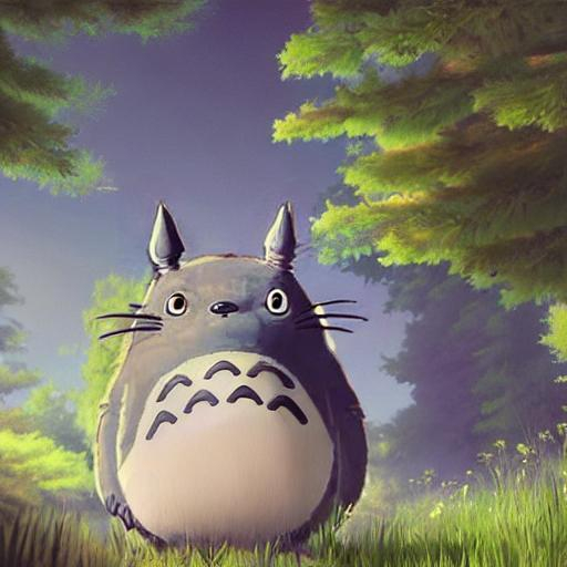 Totoro, portrait, highly detailed, digital painting,... | OpenArt