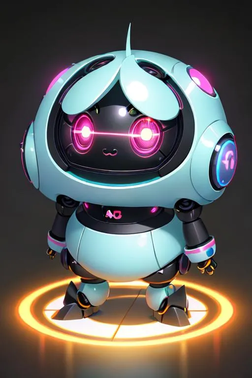 Prompt: Chibii,kawaii,cute Robot,Kawaii,rich colors,adorable eyes,pixar style,fantasy,vibrant,renderman,concept art,4k,octane renderer,artgerm

